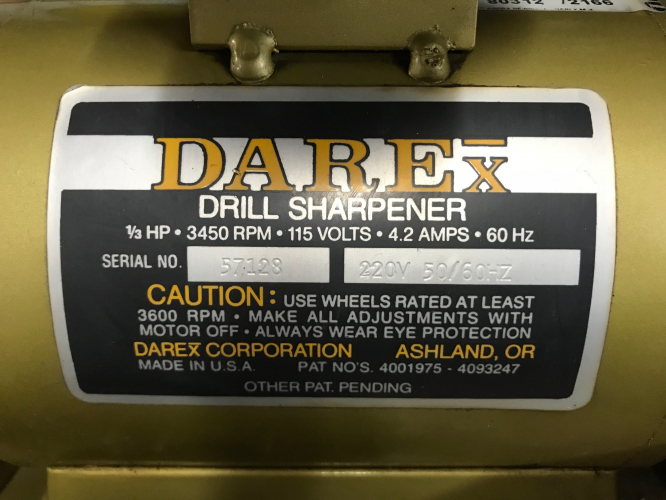 DRILL BIT SHARPENER DAREX M-5