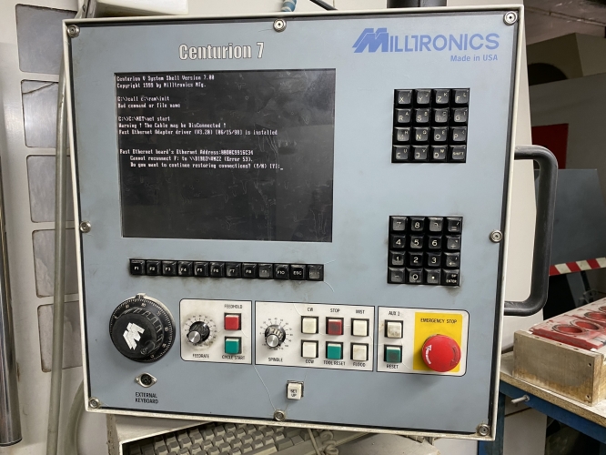 CENTRO MEC. CNC MILLTRONICS VM-22 N/S: 7739