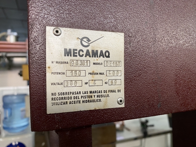 MECAMAQ HYDRAULIC PRESS DE 150
