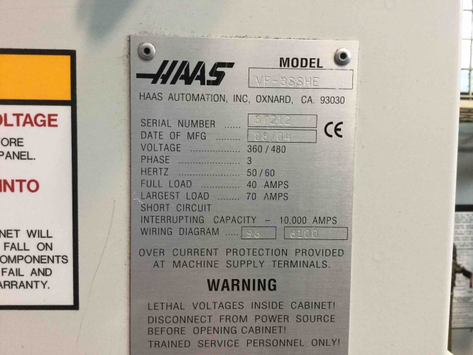 CENTRO MECANIZADO HAAS VF-3 HE