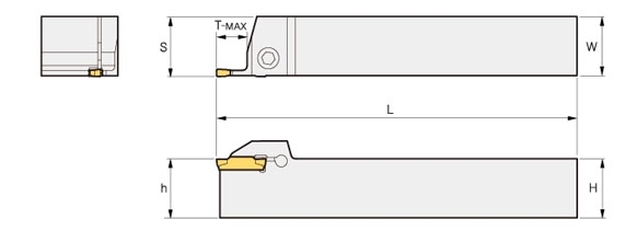 Portaplacas de tronzado mgehr1616-3